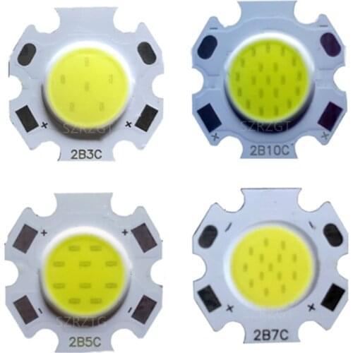 10pcs a lot 3W 5W 7W 10W LED Source lamp Bead High Power LED COB LED Flashlight Light Bulb Light Lamp Spotlight Down light Lamps