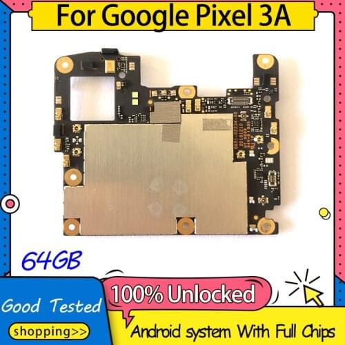 Original Disassemble Unlocked Logic Board For LG Google Pixel 3A Motherboard 64GB For Pixel 3A Mainboard With Full Chips