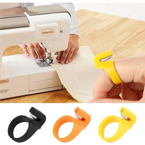 3PCS/set New Finger Blade Needle Craft Home Plastic Thimble Sewing Ring Thread Cutter DIY Household Sewing Machine Accessory