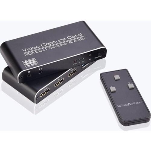 4K HDMI-compatible Video Card USB3.0 1080P Reliable Portable Capture Game Card for Streaming Live Broadcasts Video Recording