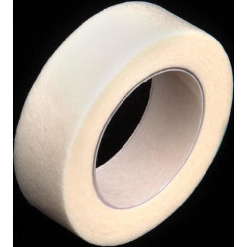 5 Rolls Eyelash Extensions Tape, White PE Tape and Elastic Tape Lash Pads Under Eye Patches Lint Micropore Adhesive Fabric Tape