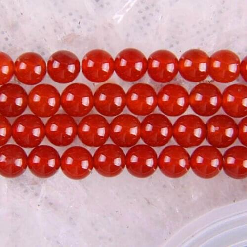 8MM Red Carnelian Round Loose Beads Strand 15.5 Inch Jewelry Making D046