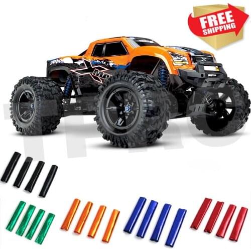 Shock absorber sleeves dust cover waterproof cap shield for 77086 trax 1/5 X-MAXX option upgrade