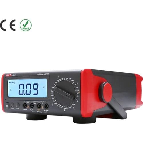 UNI-T UT801 UT802 UT803 Bechtop Digital Multimeter AC DC voltage current meter Resistance Capacitance Frequency Diode tester