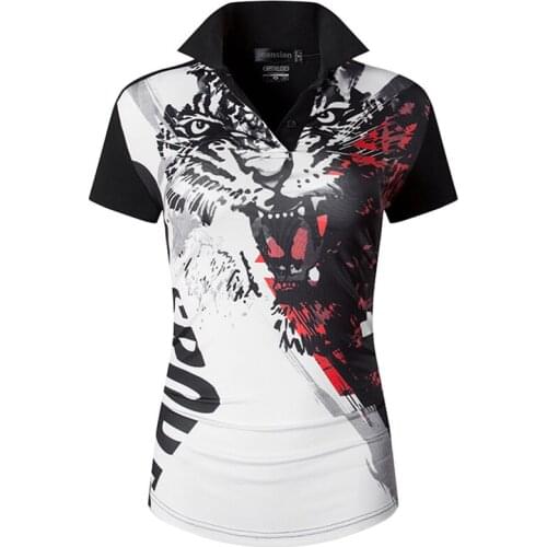 Jeansian Womens Casual Designer Short Sleeve T-Shirt Tee Shirts Tshirt Golf Tennis Badminton SWT257