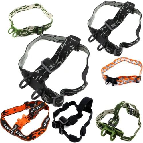 Head strap Headband head Belt band Strap Mount Holder stand Headlamp Fixed Strap for dia. 22mm to 30mm LED Flashlight head light