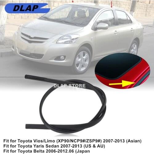 Roof Drip Finish Moulding Rubber With Clip For Toyota Vios Limo 2007-2013 (Asian)/Yaris Sedan AU 2007-2013/Belta 2006-2012 JP