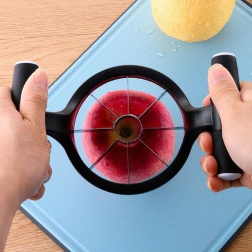 Kitchen Stainless Onion Cutter Apple Steel Apple Cutter Slicer Vegetable Fruit Tool Supplies Apple Easy Cut Slicer Cutter Decor