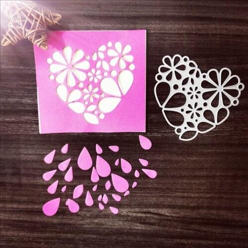 Peach heart card Metal Cutting Dies for DIY Scrapbooking Album Paper Cards Decorative Crafts Embossing Die Cuts