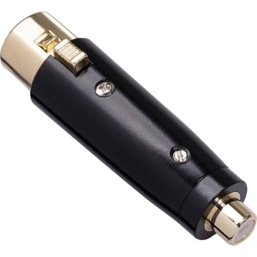 2021 New Connector Jack Cable Converters Gold Plated RCA Female XLR 3Pin Female Audio Adapter Converter Mic Speaker