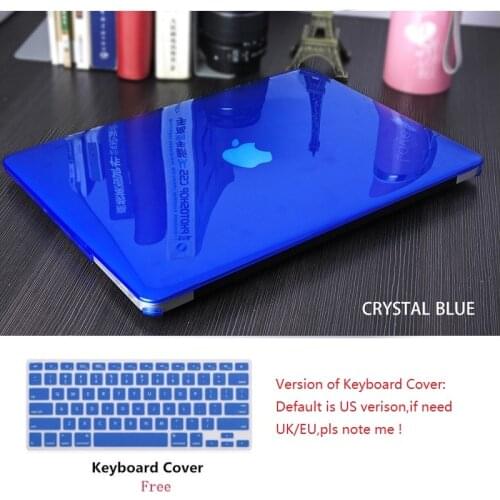 Crystal Laptop Case For Apple Macbook Pro Retina Touch Bar & ID Air 11 12 13 13.3 15 15.4 inch Hard Shell +Keyboard Cover