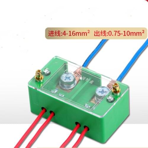 FJ6 Two In Four Out Junction Box Home Distribution Box Split Box Sub-wire Terminal Divider 2 In 4 Out