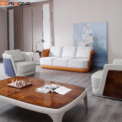 Italy Style Modern Luxury Home Study Living Room Office furniture Three seaters Office Sofa Couch