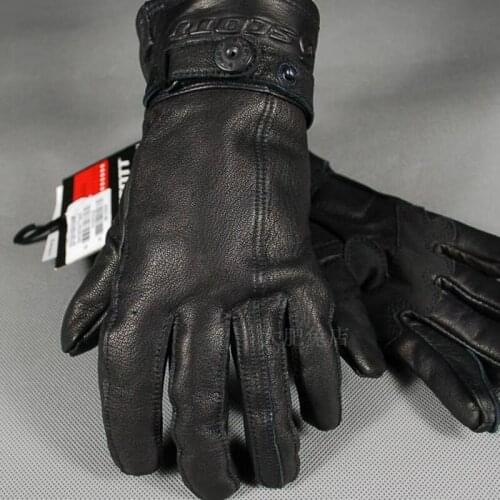 Warm US retro cruise style sheepskin motorcycle gloves windproof waterproof suede goat skin leather gloves size S M L XL XXL