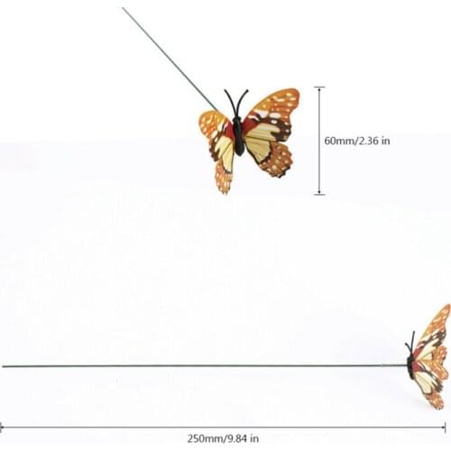 Outdoor Butterfly Stakes Lot Yard Lifelike Planter Flower Pot Decor Art