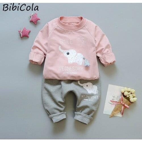 Spring Baby Girls Clothes Set Newborn Baby Girl Clothing Set Tops + Pants Set Outfit Kids Sports 2Pieces Casual Suit