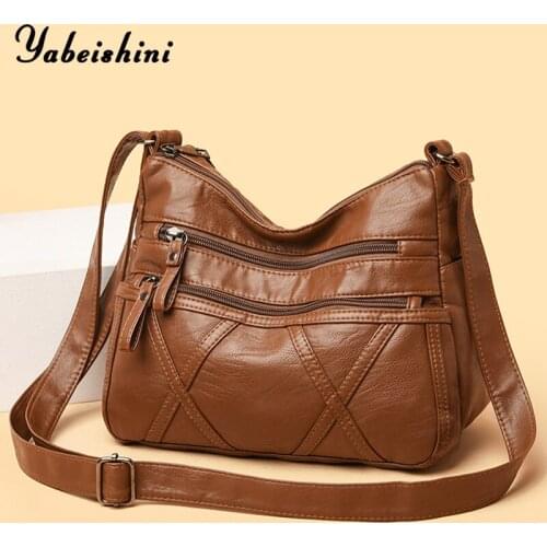 High Capacity 2021 Leather Luxury Handbags Women Bags Designer Handbags High Quality Female Shoulder Crossbody Bags For Women