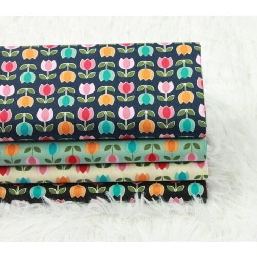 High quality thin pure cotton fabric Beautiful little flowers cotton fabric Handmade DIY Dress Dresses tissu