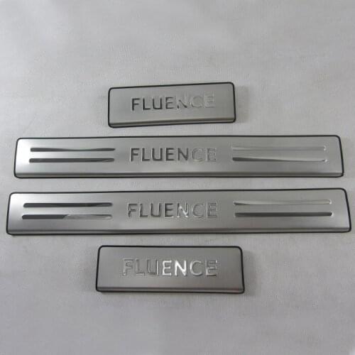 High quality stainless steel Scuff Plate/Door Sill for 2011-2015 Renault FluenceCar styling