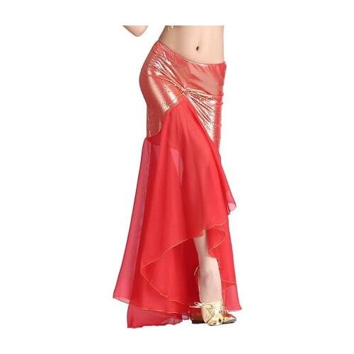 Hot-Sale Professional Belly Dance Long Skirts Stretchy Waistband Side Split for Women Girls Belly Dance Costume