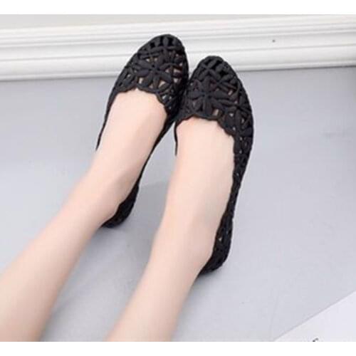 Ladies Pointy Toe Flats Cut-outs Rome Style Cheapest 2019 Promotion Shoes For Mom Grandma Shopping Outdoor Loafers Simple 40 Red