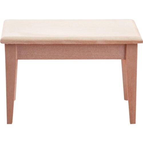 1:12 Mini Wooden Desk Rectangular Dollhouse Miniatures Furniture Decoration