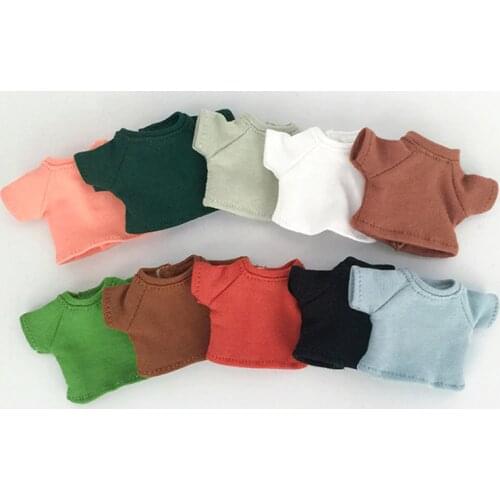 1 PCS New ob11 bjd Doll Clothes T-shirt Denim shorts for 1/12 bjd, obitsu11,ob11 molly doll accessories Clothing