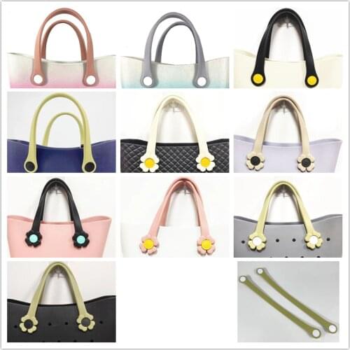 12 Choice for you 45cm Short Bag Handles Waterproof and Solid Color 2021