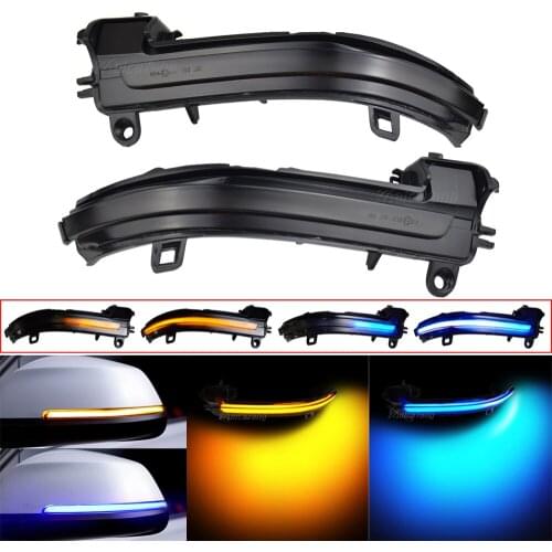 2PCS For BMW F20 F30 F31 F21 F22 F23 F32 F33 F34 X1 E84 F36 1 2 3 4 Series F87 M2 Dynamic Blinker Turn Signal LED Mirror Light