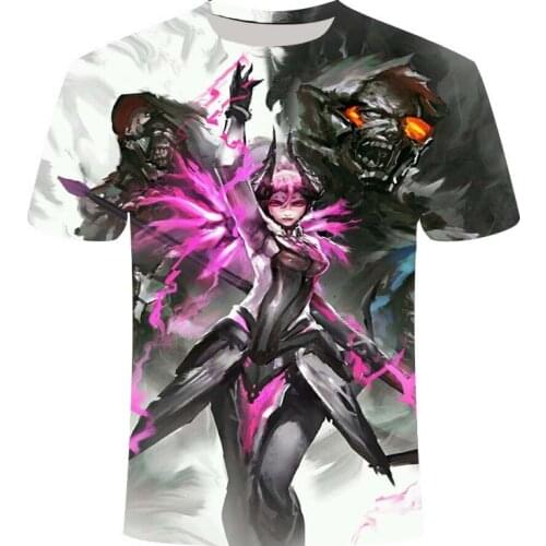 2021 E-sports Game Overwatch 3DT Shirt Mens Fashionable E-sports Battlefield Mens T-shirt Game Pattern 3D Casual Tee