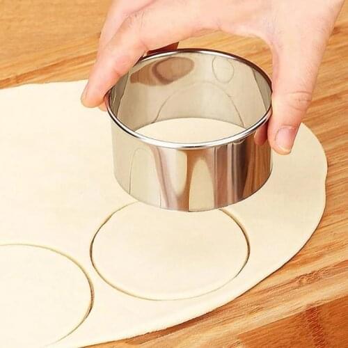 3pcs/set Stainless Steel Round Dumplings Wrappers Molds Set Cutter Dough Cutting Tool Kitchen Accessories CF-234
