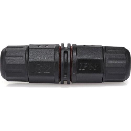 AC DC IP68 Waterproof Connector 10mm 15A TUV Screw Locking Joiner 3 Pin Electrical Connectors For LED Power Coal Mining Lamp