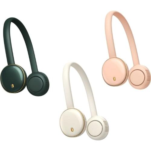 Hands-Free Portable Neck Fan 1600Mah Rechargeable Personal Sports USB Fan 360° Rotation 3 Wind Speed Fan Wearable Fan 425B