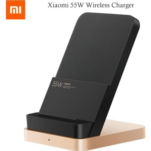 NEW Xiaomi 55W Wireless Charger For Xiaomi 10 Max Vertical Air-cooled Wireless Charging Support Fast Charger For Iphone