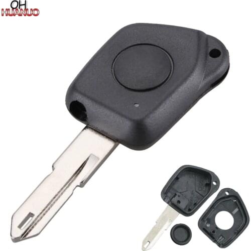 1 BUTTON REMOTE KEY FOB CASE SHELL UNCUT BLADE FOR PEUGEOT 106 205 206 306 405 406