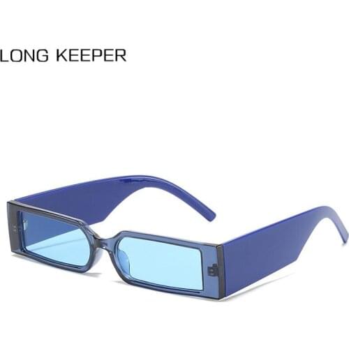 Luxury Brand Small Rectangle Sunglasses Women Retro Punk Square Sun Glasses Ladies Vintage 90s Hip Hop Eyewear UV400 Shades 2021