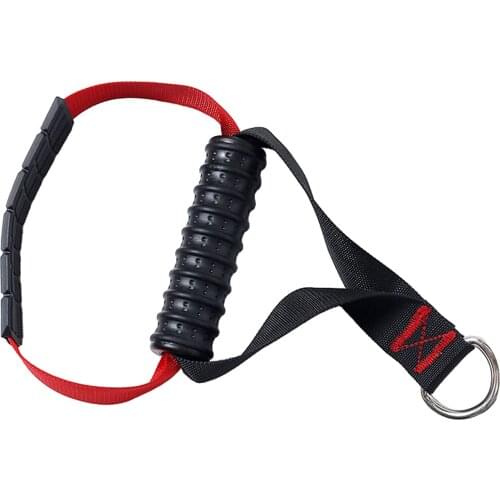 Resistance Bands Handle w/ Clips for Cables Machine LAT Body Building Leg Shaping Exercise Equipment