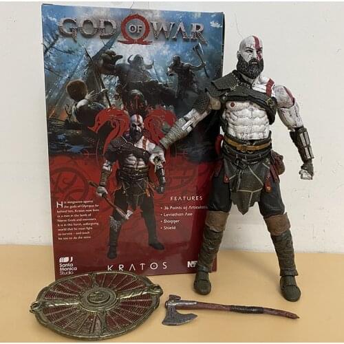 NECA God of War Figure 925 Q Version Ghost of Sparta Kratos Action Figure PVC Collectible Model Toys Doll Gift