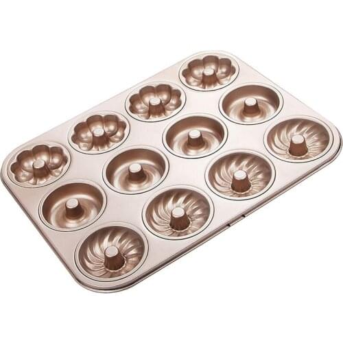 Donut Mold Cookies Non Stick Doughnut Mould Baking Oven Tray Cupcake Baking Mold Muffin Baking Form Bakeware Tools