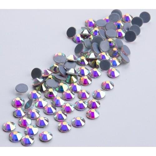 Hot ! 6*1440pcs=6bag / LOT SS20 (4.6-4.8mm) AB Color Hot Fix Stone/ Crystal Rhinestones Bulk Price Loose Rhinestone Hotfix