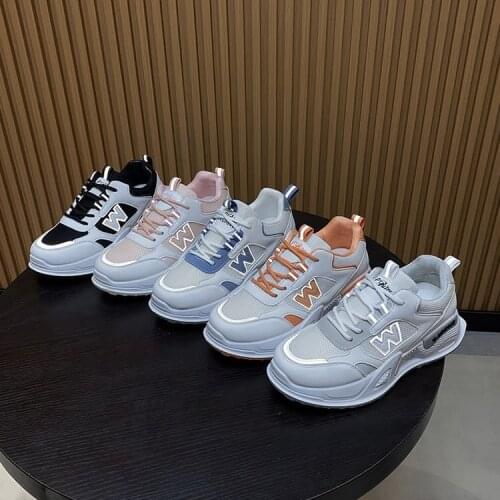 Dad Shoes Height Increasing Reflective 2021 New Student Platform Sneakers Womens Online Red Fashion Shoes