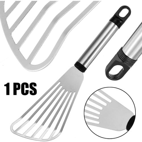 1pc Stainless Steel Fish Turner Spatula 25cm Fish Frying Shovel Kitchen Cooking Utensils Mayitr