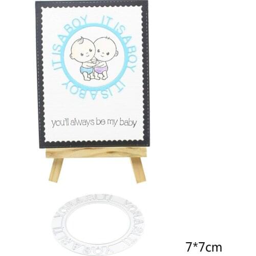 It Is A Boy Metal Cutting Dies Stencil for DIY Scrapbooking Album Embossing Paper Cards Deco Crafts Die Cuts