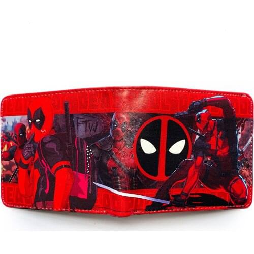 Marvel Mens Wallet The Avengers Super Heroes Anime Spiderman Card Holder Wallet Cartoons Money Clip Men Purse Coin Fashion