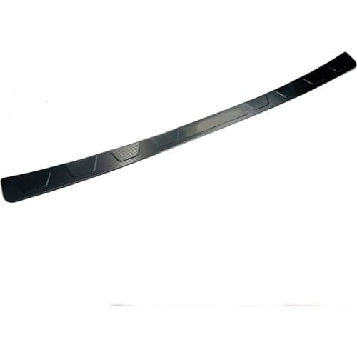 Black Stainless Steel Rear Tail Box Gate Door Bumper Sill Threshold Scuff Plate Foot Pedal Trim For Toyota Rav4 2019 2020