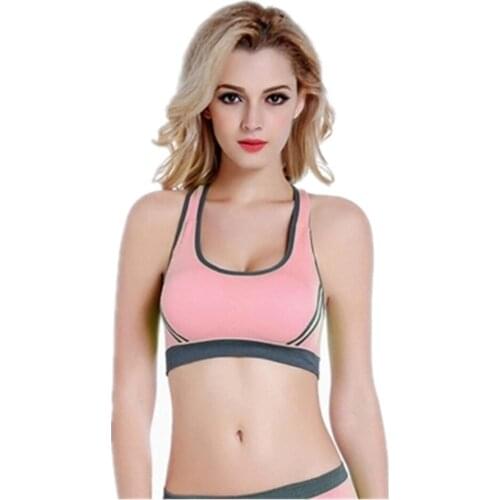 Spandex lingerie seamless sports bra breathable push up bra for small breasts Wire Free Plus Size