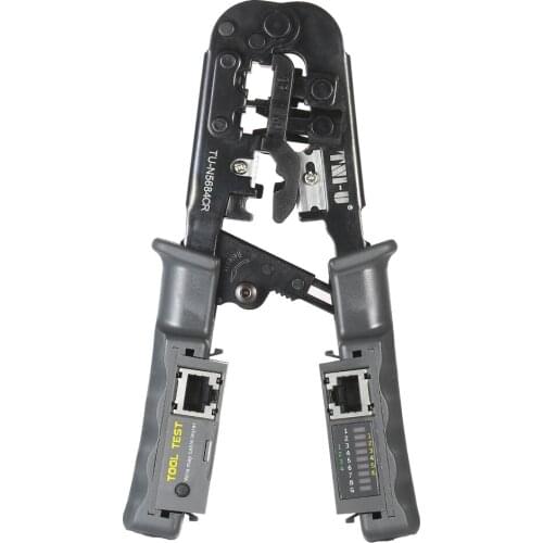 2 in 1 Multitool Crimping Tool Wire Crimp Testing Crimping Plier Wire Stripper RJ11 RJ12 RJ45 Cable Crimper Cutter Tester