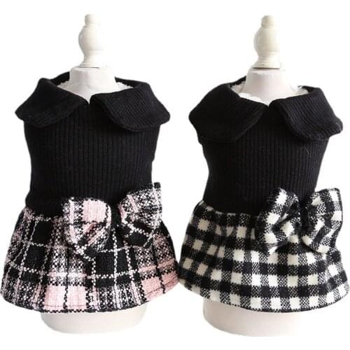 Dog Dress Girl Cat Clothes Puppy Winter Pet Dresses Skirt For Small Dogs Chihuahua Yorkshire Terrier Pomeranian Maltese Costume