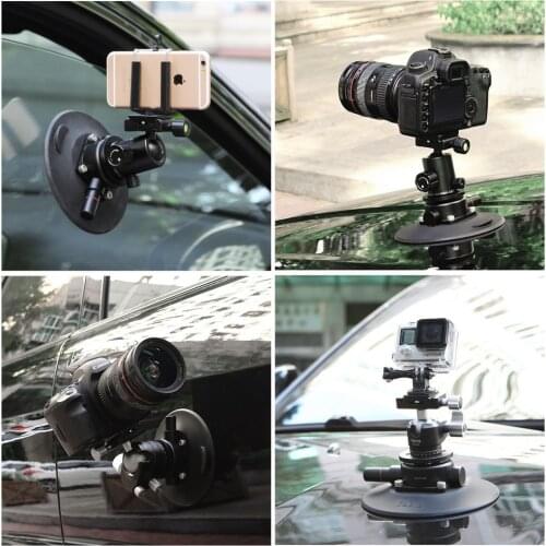 Selens SH1P-148 Powr Grip 5.9 Inch Vacuum Suction Cup Camera Mount System for DSLR Camera, Video, Smart Phone & Gopro
