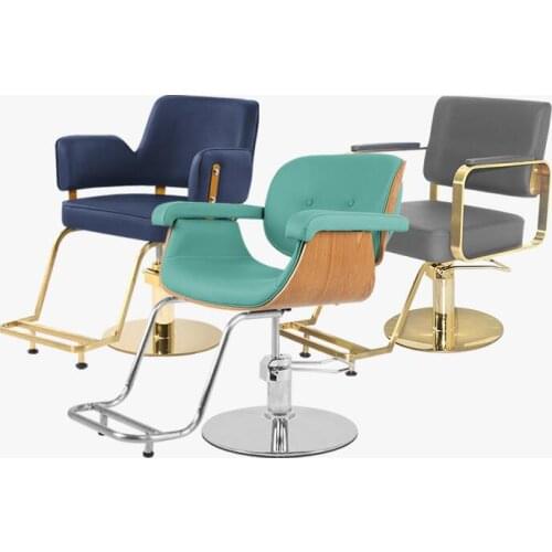 Net red barber shop chair hair salon dedicated rotating haircut chair lift high-end European-style simple modern hairdressing